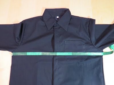 The Way to measure a shirt size/Jacket - Half Chest Size