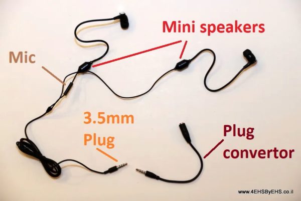 Air Tube Earpiece parts